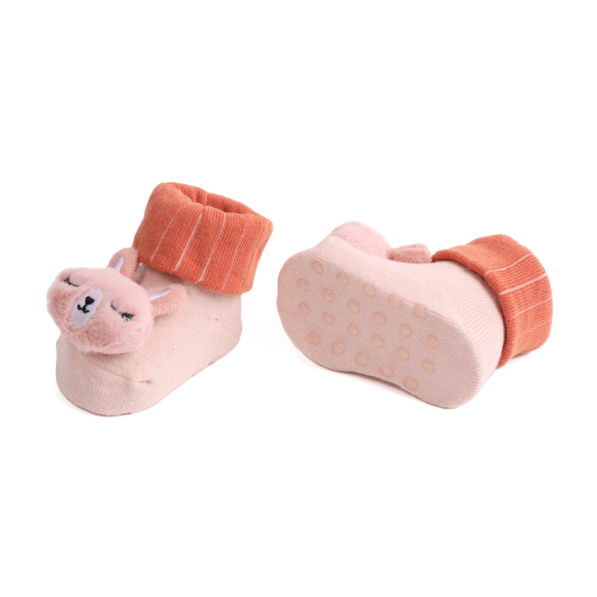 Kicks & Crawl- Pretty Bunny 3D Socks- 2 Pack