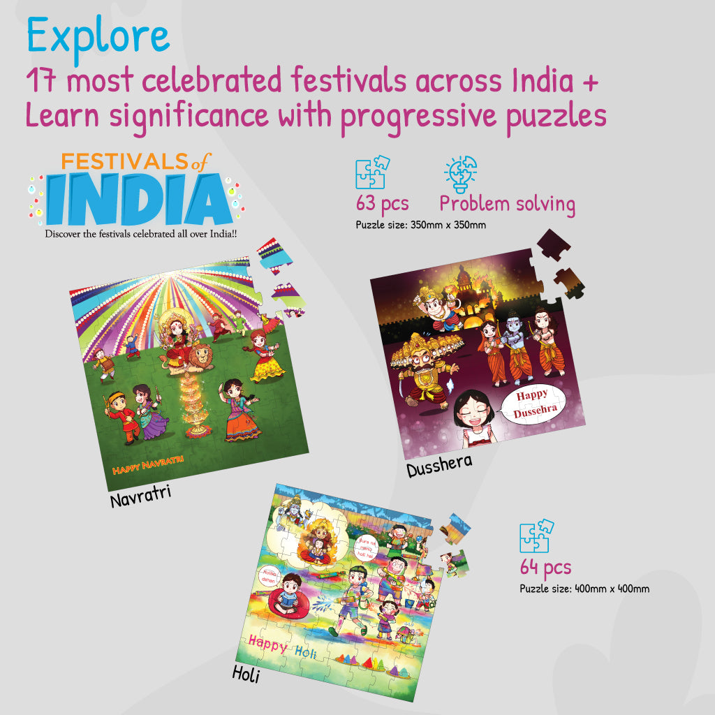 17 In 1 - Festivals Of India - 595 Piece Puzzles