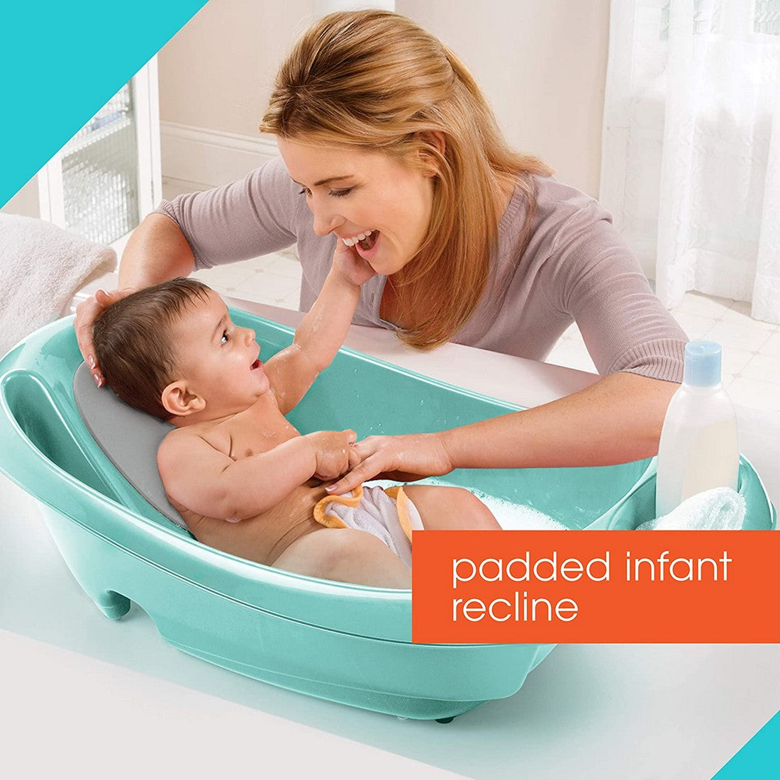 Summer Infant Splish N Splash Tub Bath Tub Blue Birth+ to 24M