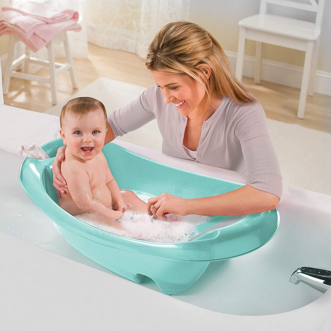 Summer Infant Splish N Splash Tub Bath Tub Blue Birth+ to 24M