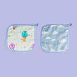 Tiny Snooze Organic Washcloths (Set of 2)-Sky Is The Limit