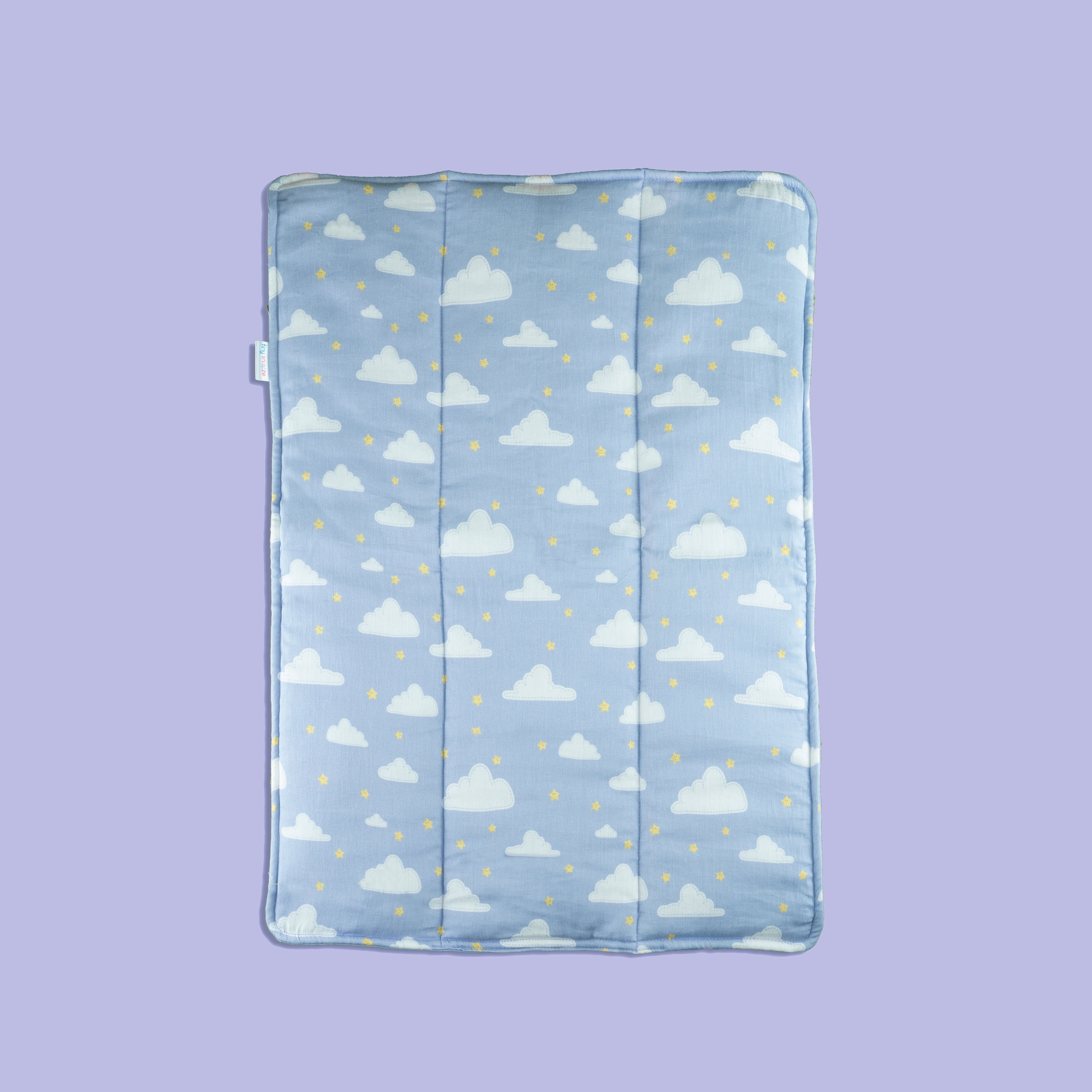 Tiny Snooze Organic Bed Protector- Clouds