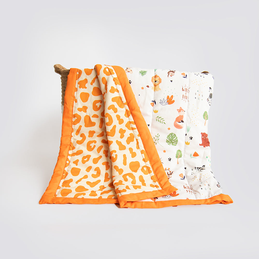 Baby Animals- Reversible Comfort Quilt