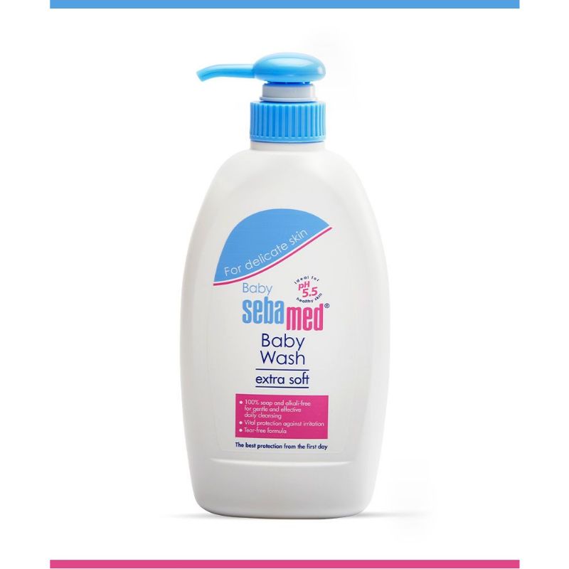 Sebamed Extra Soft Baby Wash with Pump, 400ml