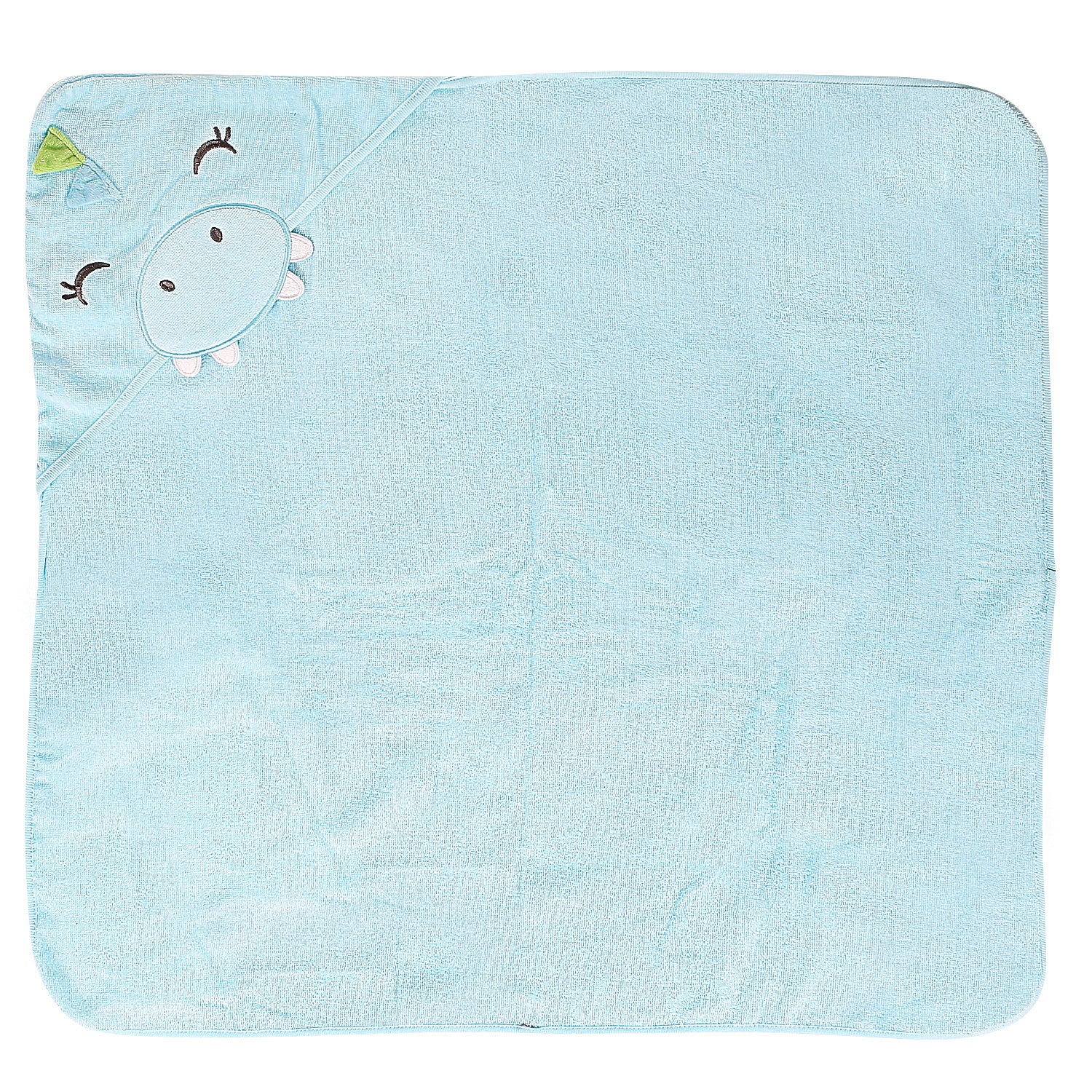 Baby Moo Unicorn Blue Hooded Towel