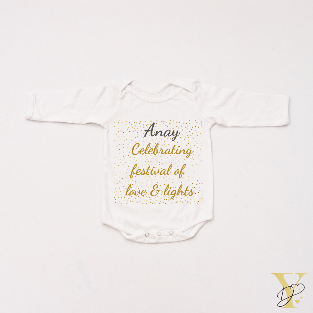 Personalised Bodysuit (Full Sleeves) - Festival Of Love & Lights