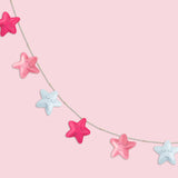 Tiny Snooze Star Garland – Pink