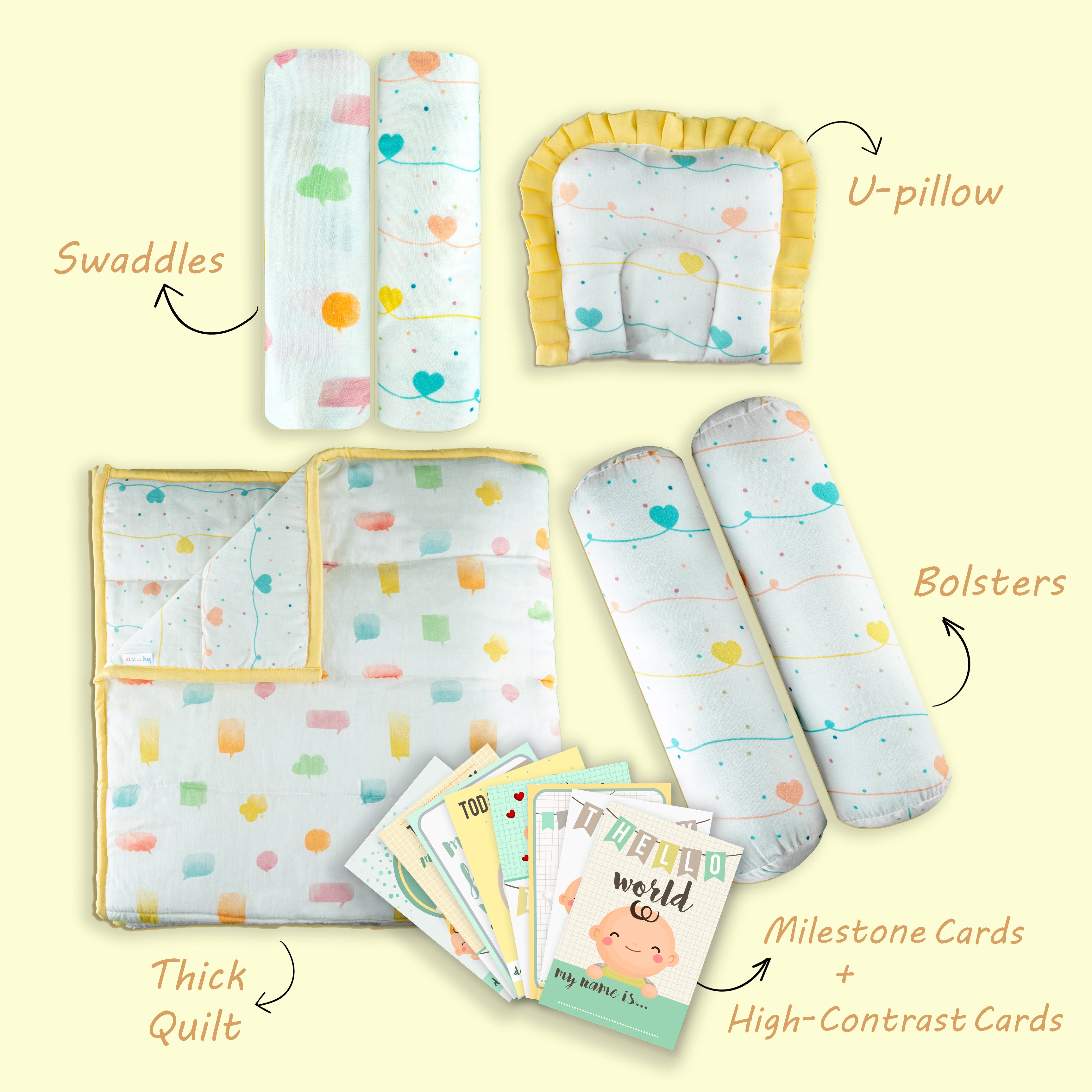 Tiny Snooze Newborn Gift Set- Lost In Thoughts