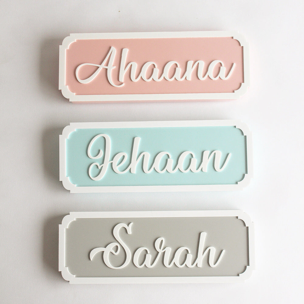 Name Plaques - Fancy