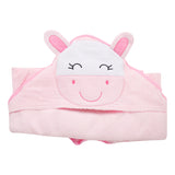 Baby Moo Sleepy Bunny Pink Hooded Towel