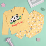Kicks & Crawl- Sleepy Panda Nightsuit- Yellow