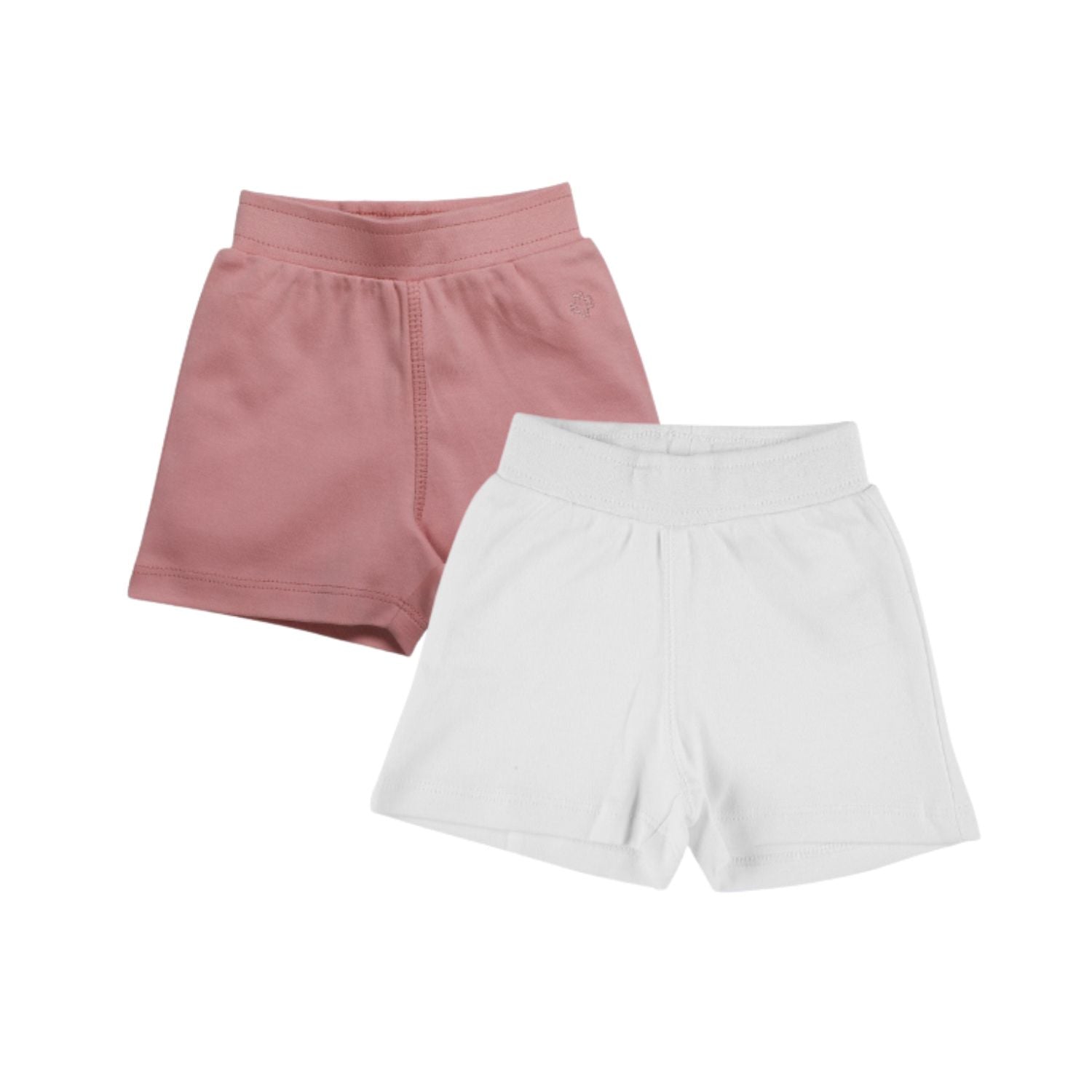 My Milestones Shorts Girls Peach / White - 2 Pc Pack