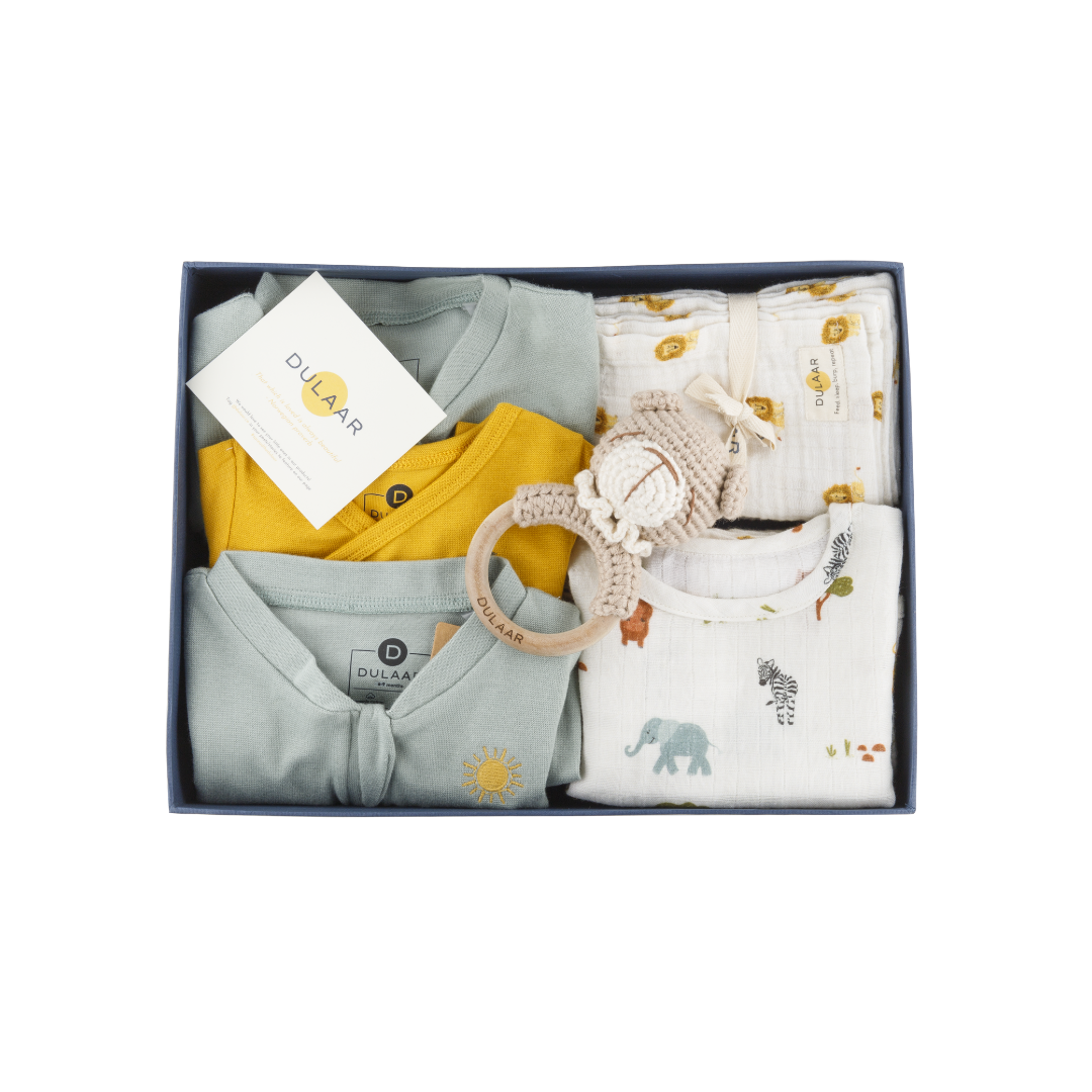 Dulaar Welcome Home Baby! Newborn Gift Box Set - Classic