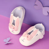 Kicks & Crawl- Cute Bunny White Baby Shoes