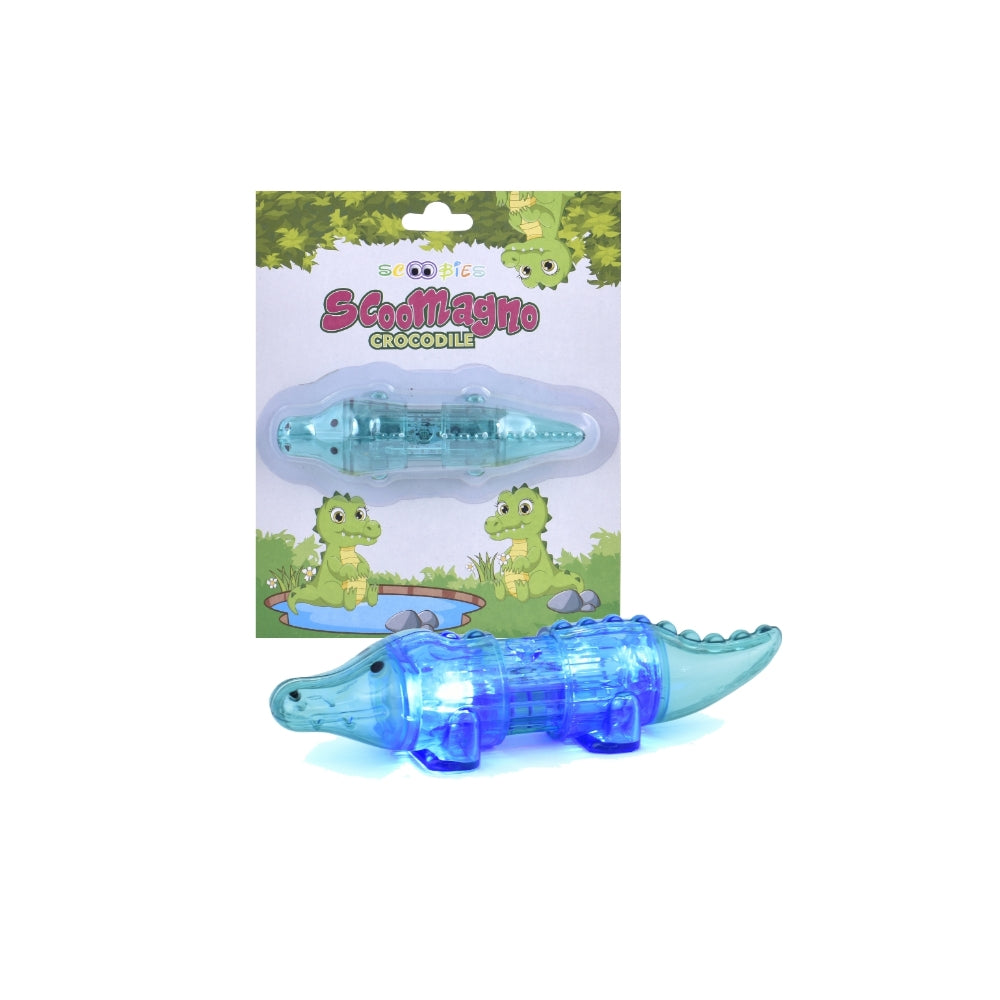 Scoomagno Crocodile | With Colour-Changing Light | Fix, Learn & Play | STEM Educational Toy | Ideal Gifting Option