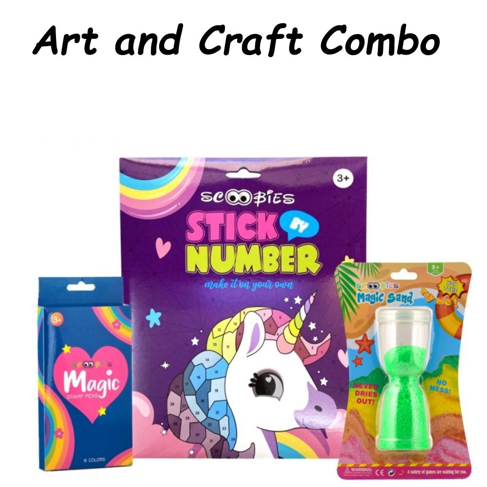 Art & Craft Combo | 3 Super Goodies | Kids Happiness Box | Fab Deal