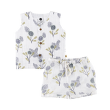Dulaar Organic Muslin Vest & Shorts Set - The Sparrow And Flower