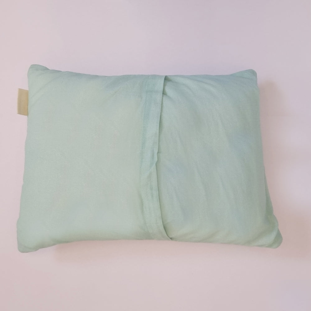 Little By Little Far Far Away Organic Baby Cotton Pillow & Bolster, Sea Green