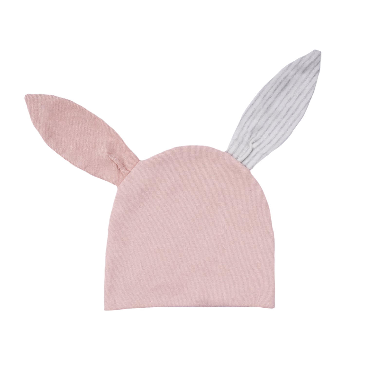 Baby Moo Big Bunny Ears All Season Stretchable Hosiery Warm 3D Beanie Cap - Pink