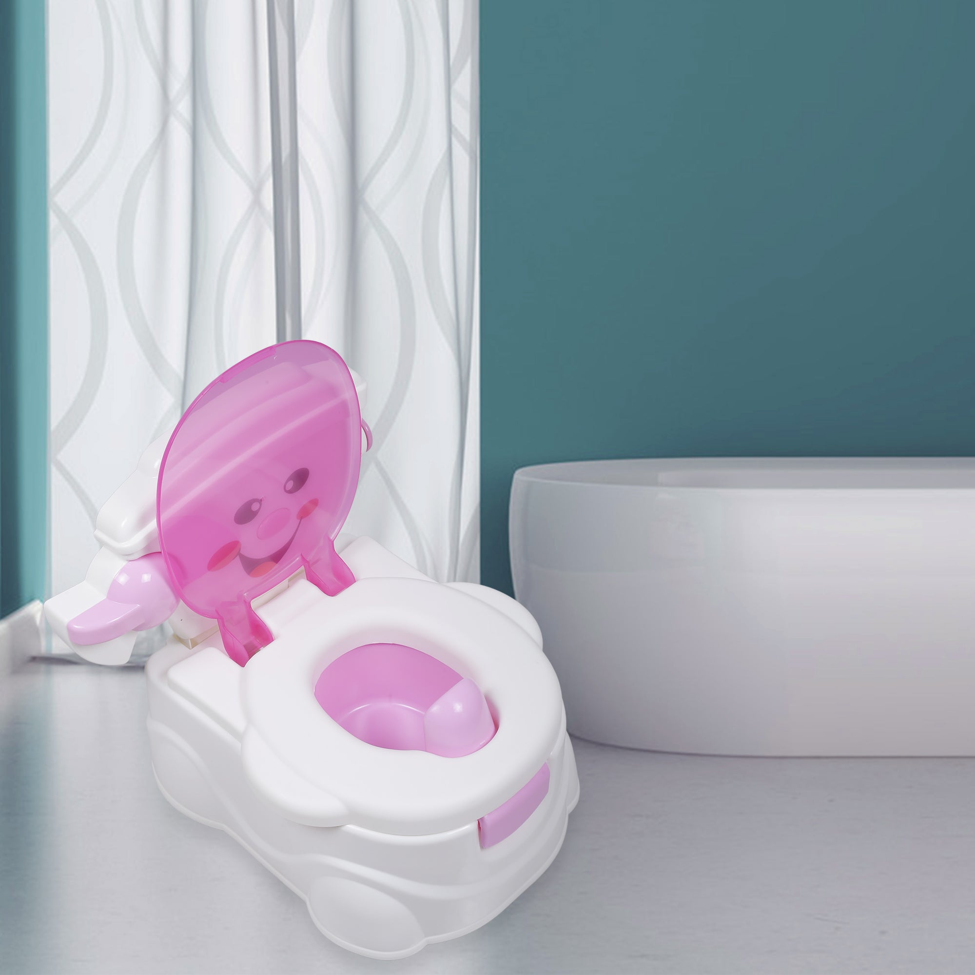 Baby Moo Toilet Training Potty Chair Realistic Pink