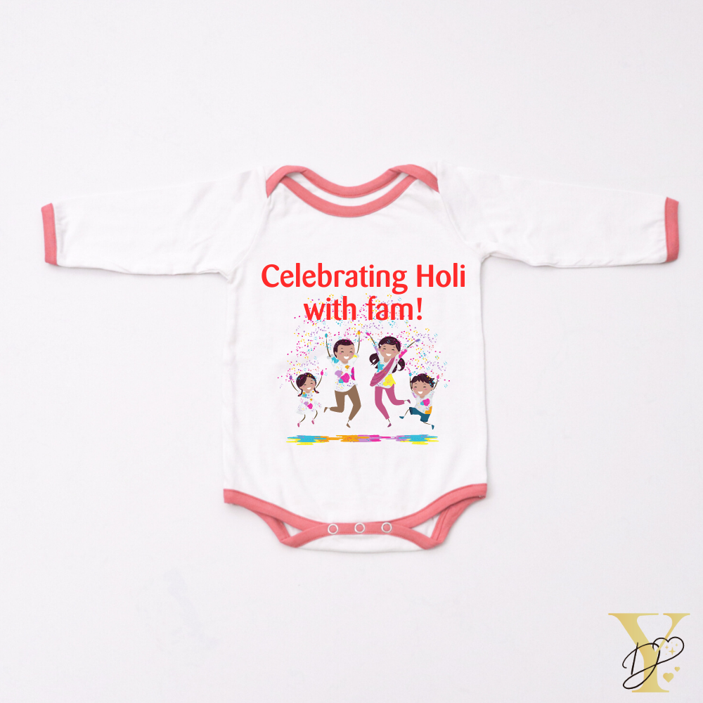 Celebrating Holi Bodysuit - Full/Half Sleeves