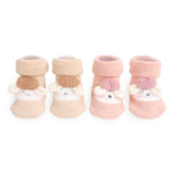Baby Sheep Pink & Cream 3D Socks - 2 Pack