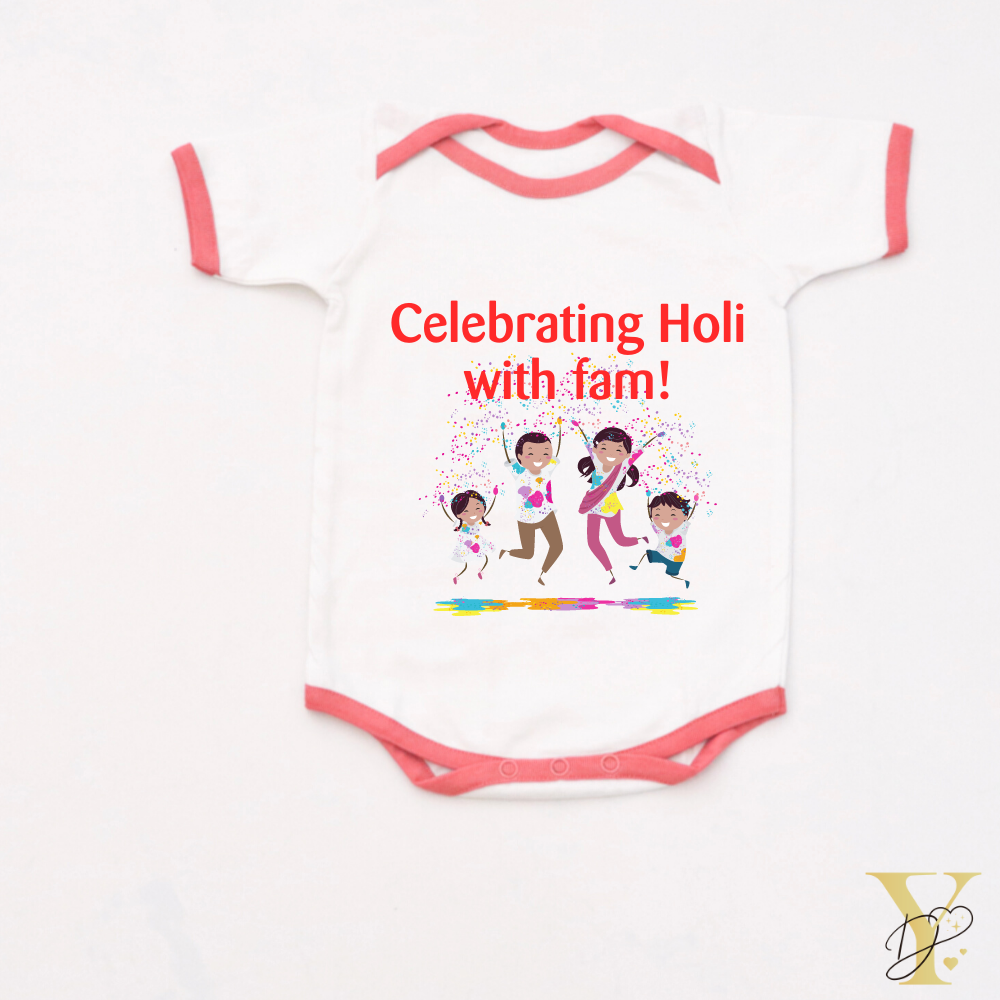 Celebrating Holi Bodysuit - Full/Half Sleeves