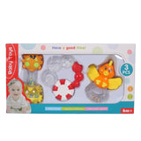 Baby Moo Fun-filled Multicolour Set of 3 Musical Rattle Teether
