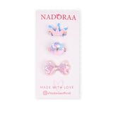 Nadoraa Little Princess Hairclips- Pack Of 3