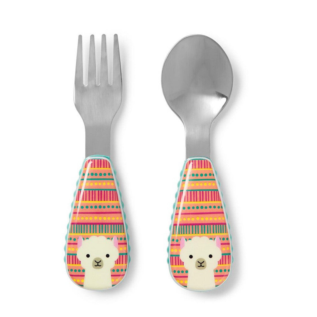 Skip Hop Zoo Utensils Fork & Spoon  SS Weaning Accessory Llama 3M to 36M