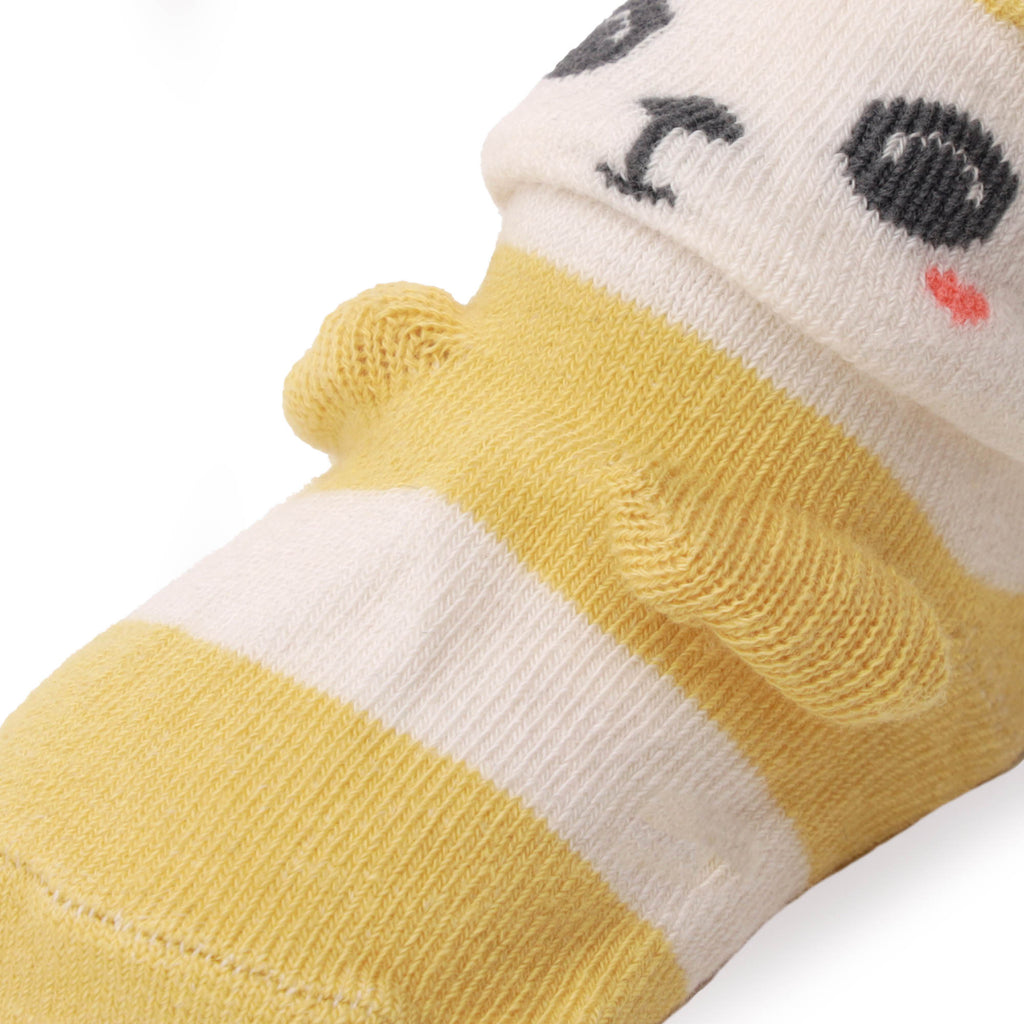 Kicks & Crawl- Cuddly Panda Pink & Yellow Socks- 2 Pack
