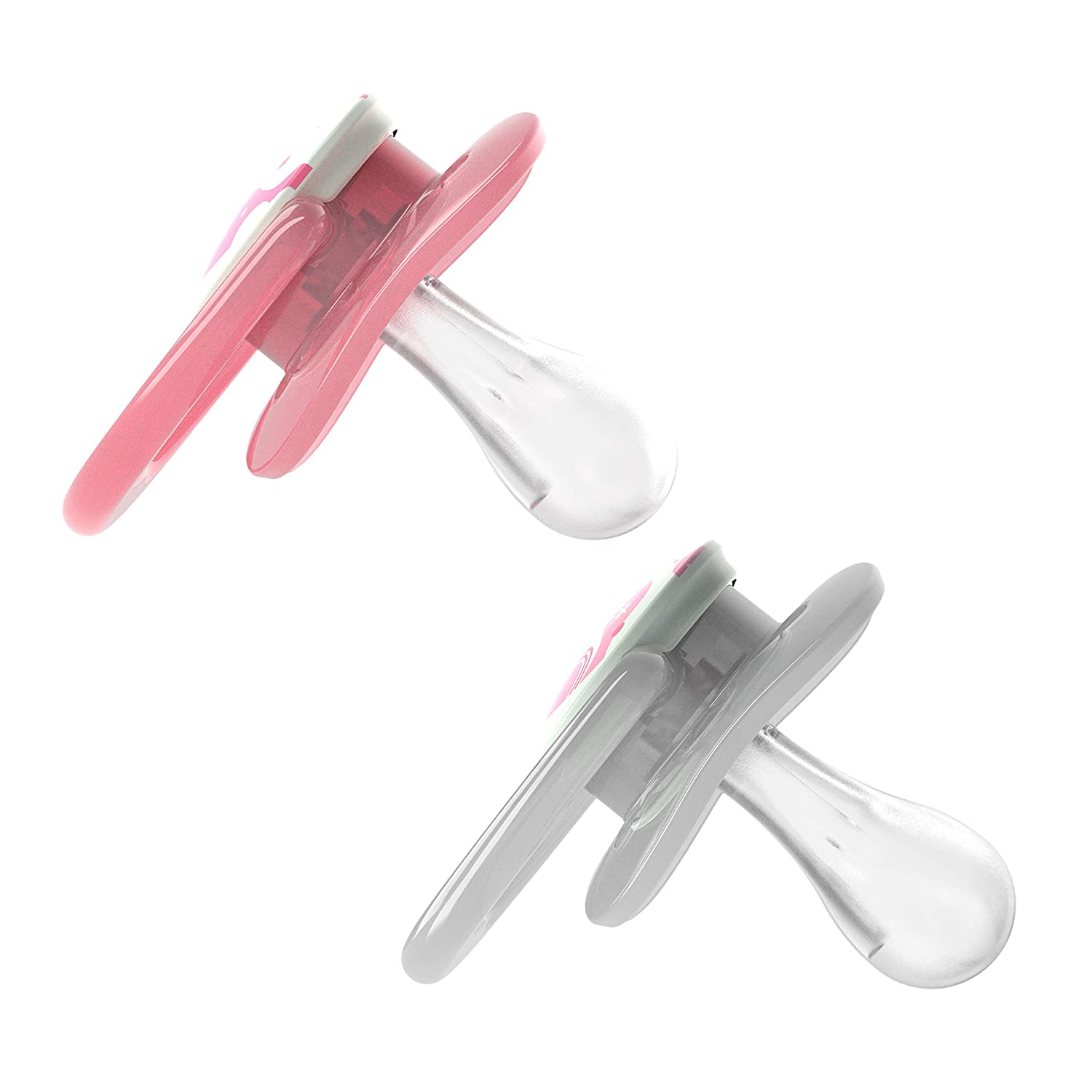 Dr. Brown's Advantage Pacifiers, Stage 1, Glow in the Dark, Pack of 2 - Pink