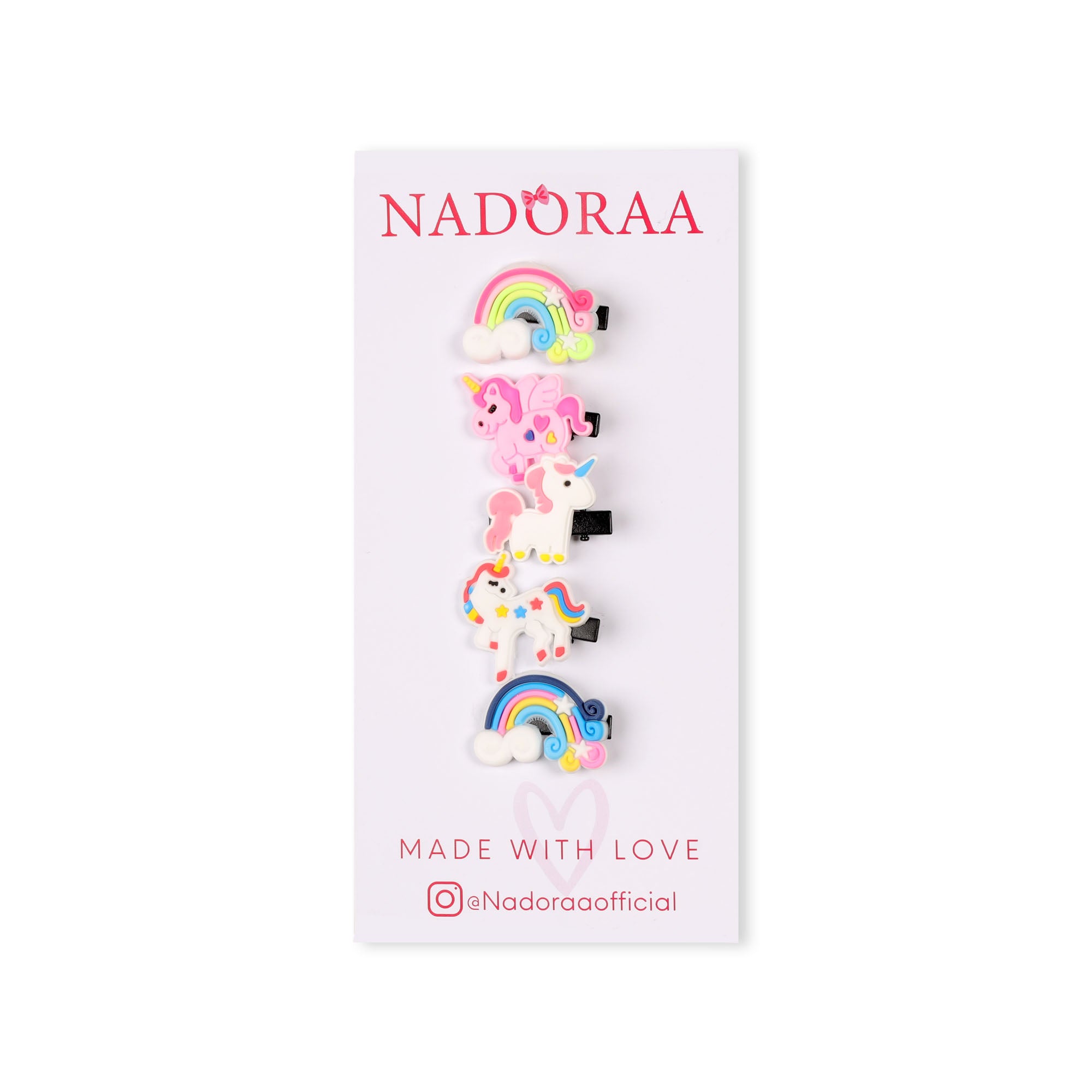 Nadoraa  Enchanted World Hairclip- Set Of 5