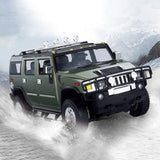 Playzu Remote Control Car Series,Army Vehicle R/C 1:24  – Green, 1:24 Scale