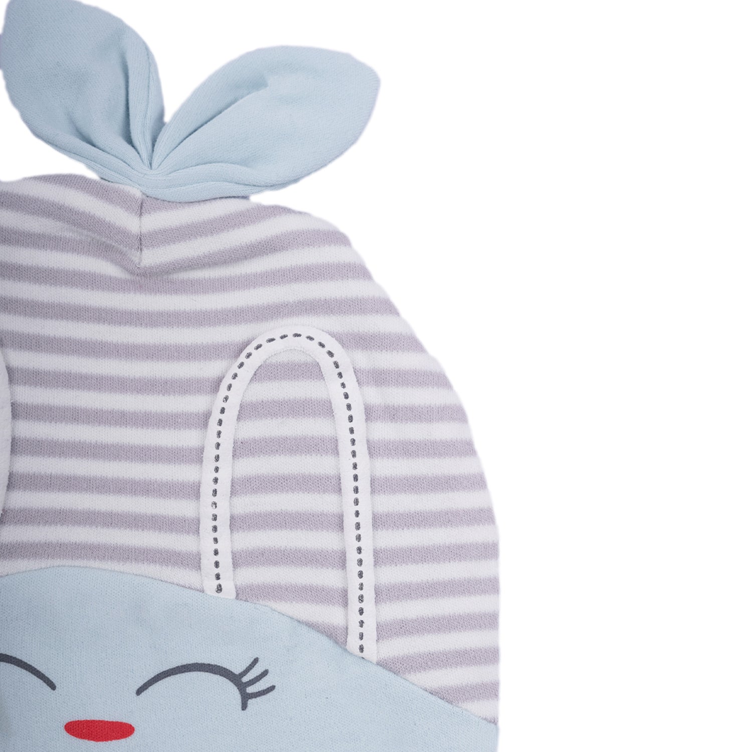 Baby Moo Jolly Kitty All Season Stretchable Hosiery Warm 3D Beanie Cap - Blue