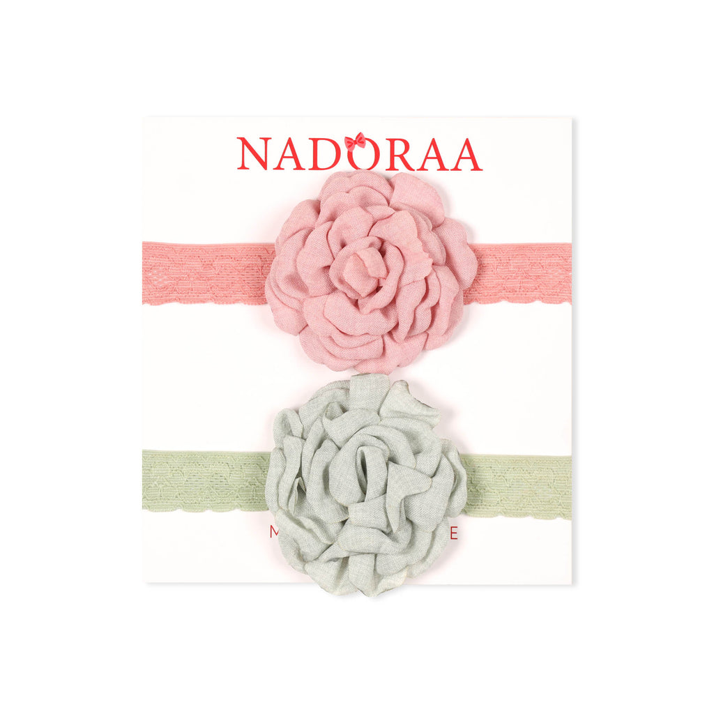 Nadorra Rosette Headband Set Pack Of 2