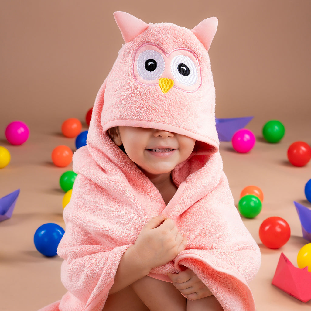 Rabitat Kids Hooded Towel - Owl