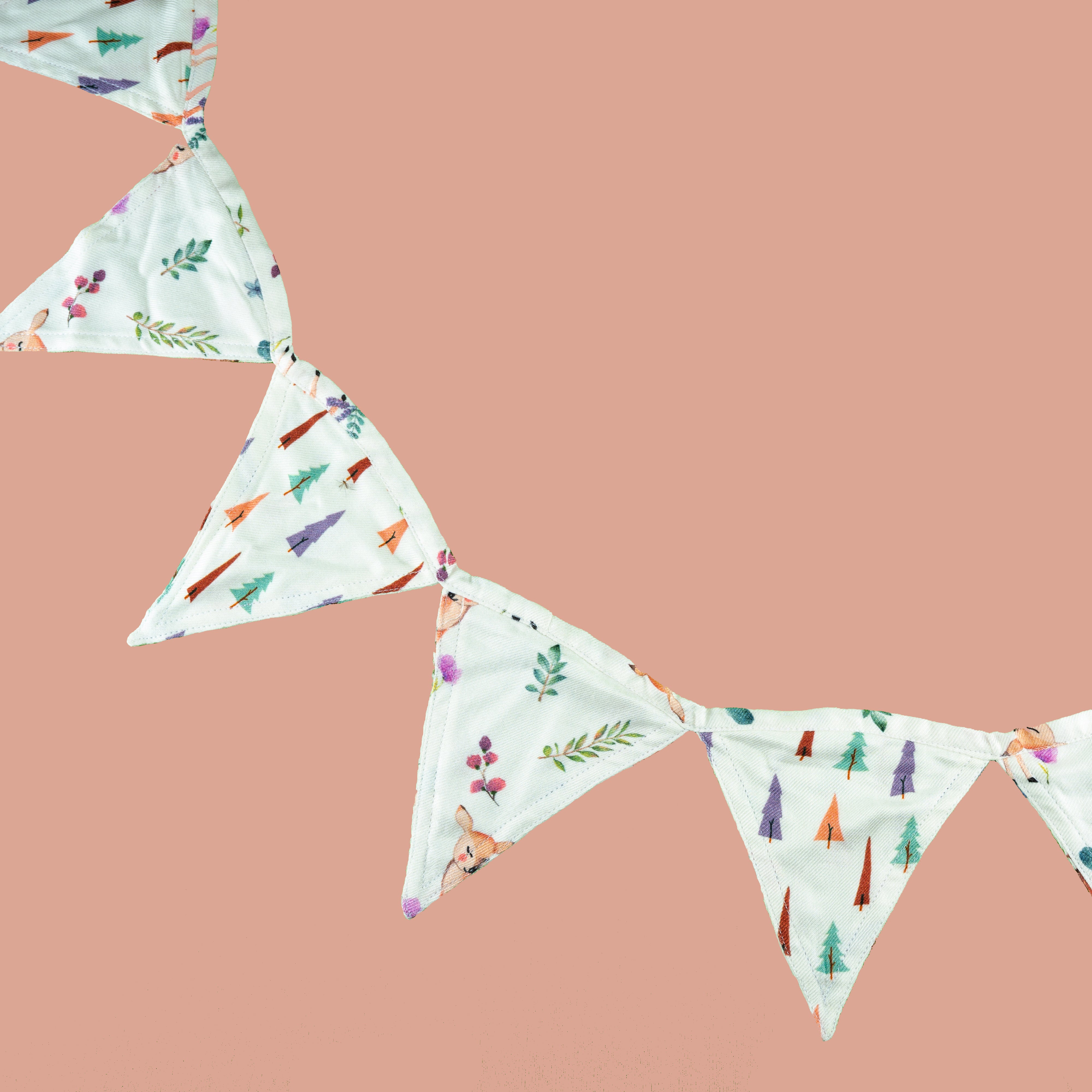 Tiny Snooze Cot Bunting- Enchanted Forest