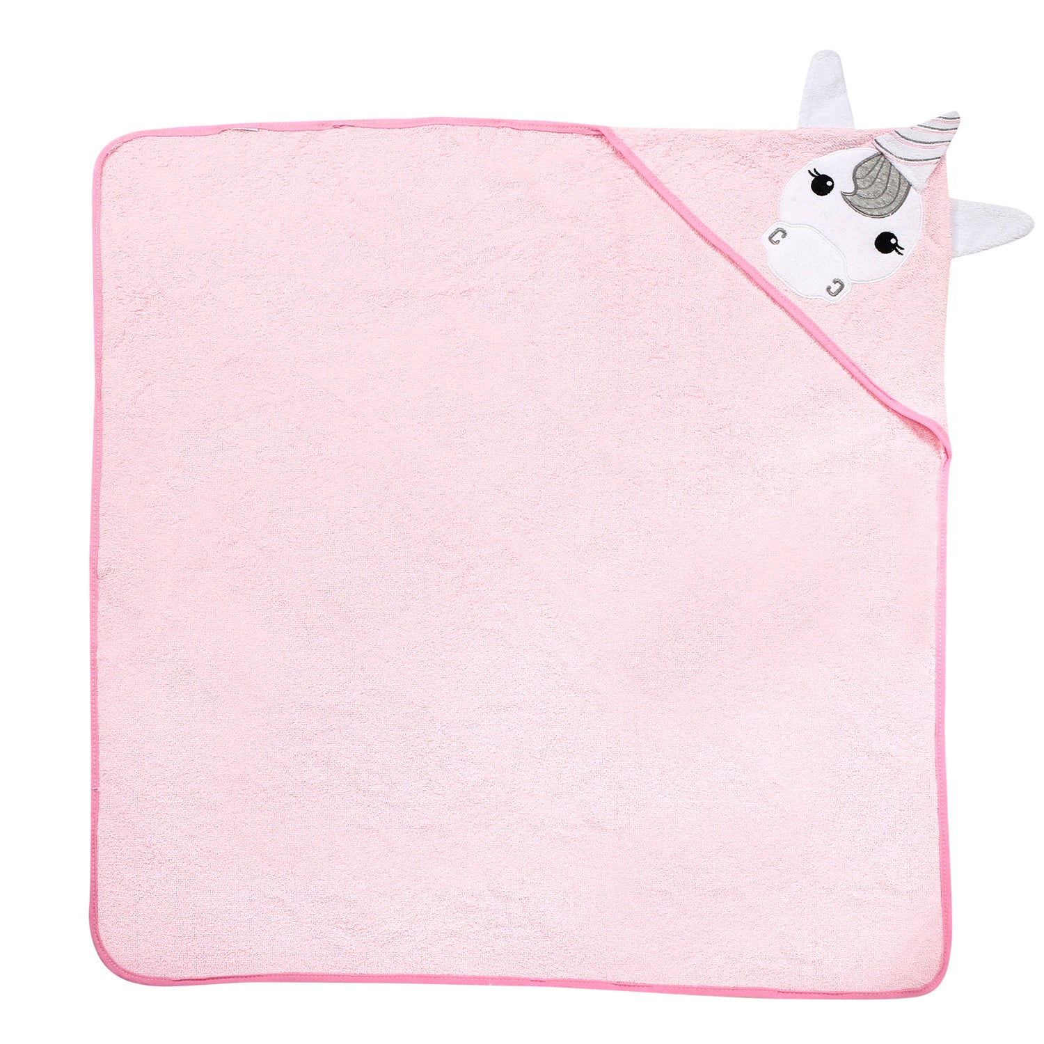 Baby Moo Flying Unicorn Pink Unicorn Hooded Towel