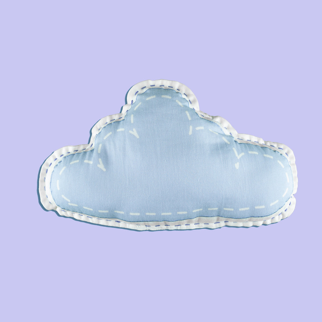 Tiny Snooze Organic Throw Cushion- Cloud