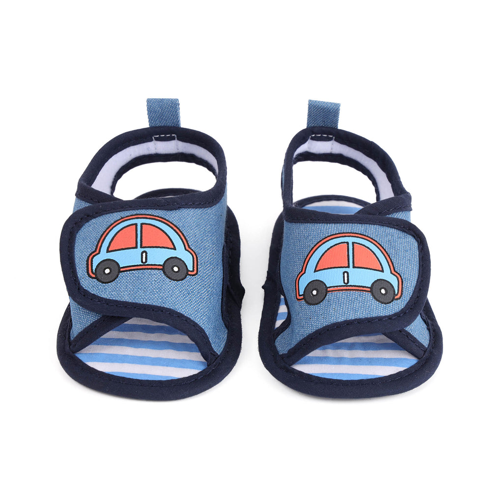 Kicks & Crawl- Racing Car Blue Baby Shoes