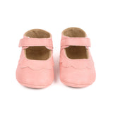 Kicks & Crawl- Pink Ruffle Baby Shoes