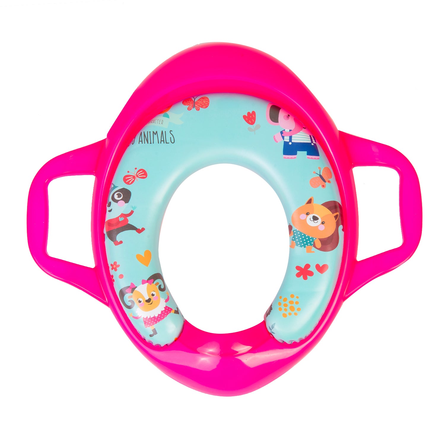 Baby Moo Animals Blue And Pink Potty Seat With Handle