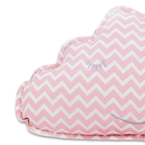 The White Cradle Soft Toys for Baby's Cot - Pink Cloud