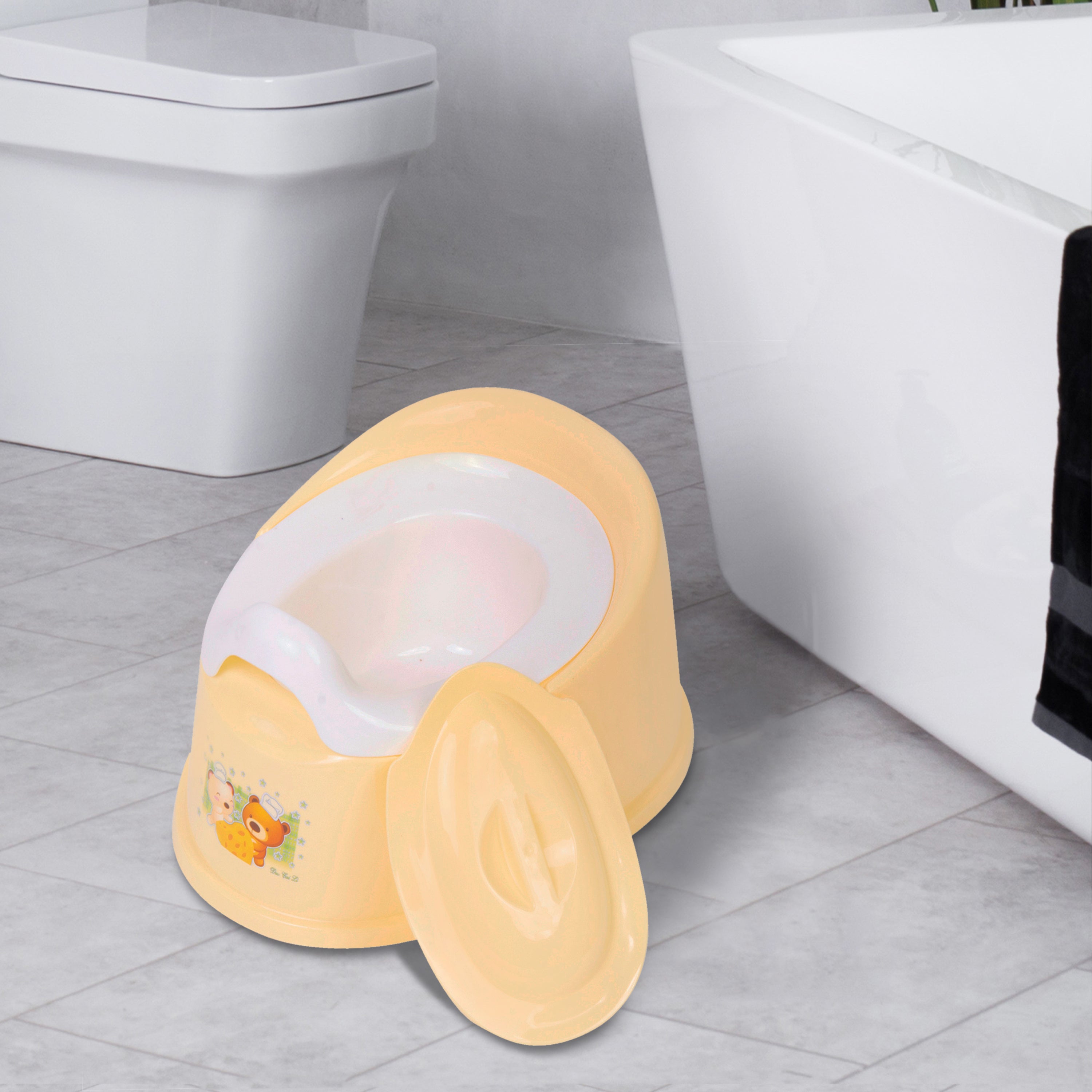 Baby Moo Potty Chair Removable Tray For Toilet Training Yellow
