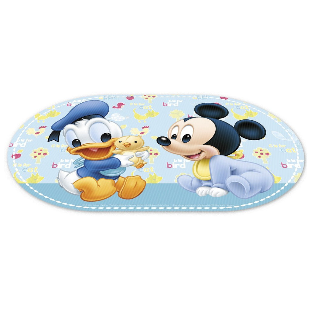 Stor Oval Offset Placemat Ready to Play Mickey Baby Paint Pot - Multicolor