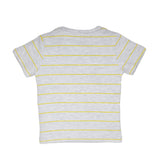 My Milestones Round Neck T-Shirt HS Stripes Yellow / White / Grey - 3 Pc Pack