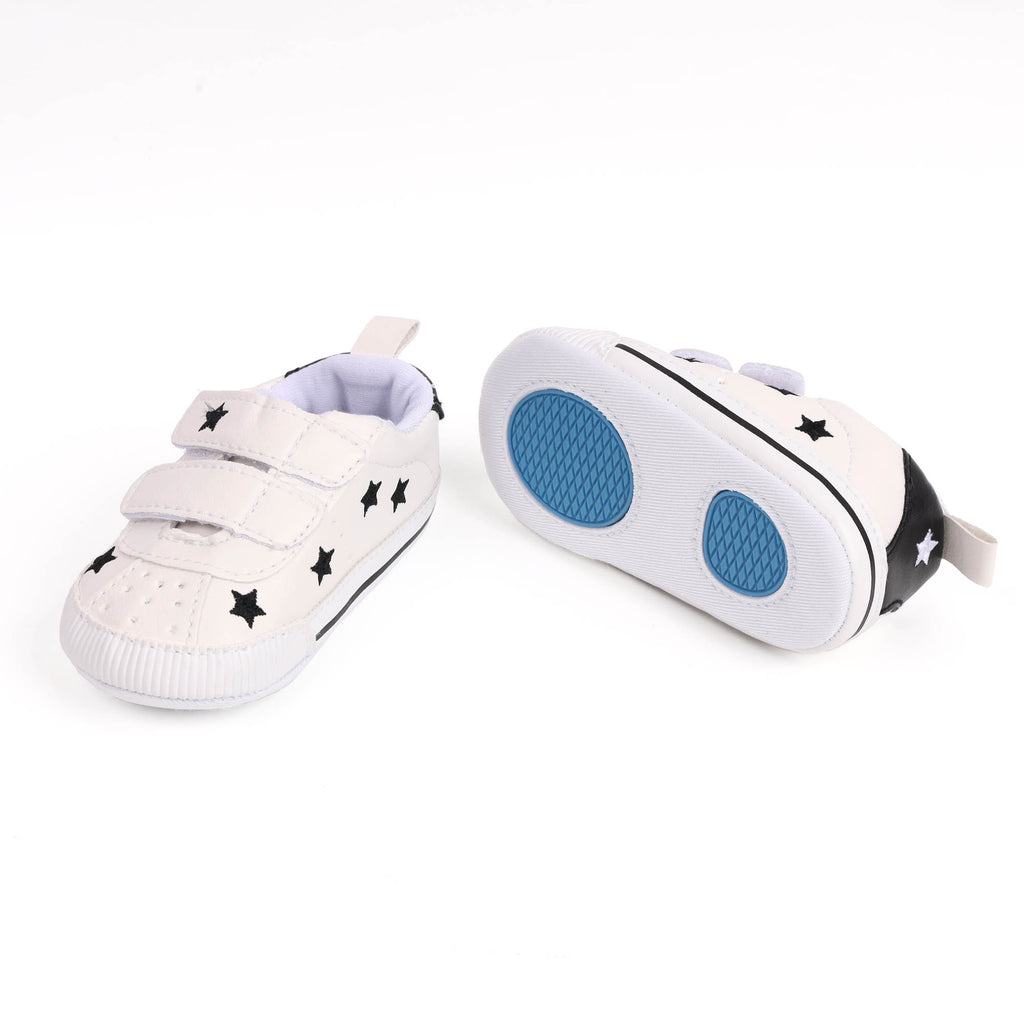 Kicks & Crawl- Rising Star White Baby Shoes