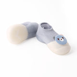 Kicks & Crawl- Blue Bear Sock Booties