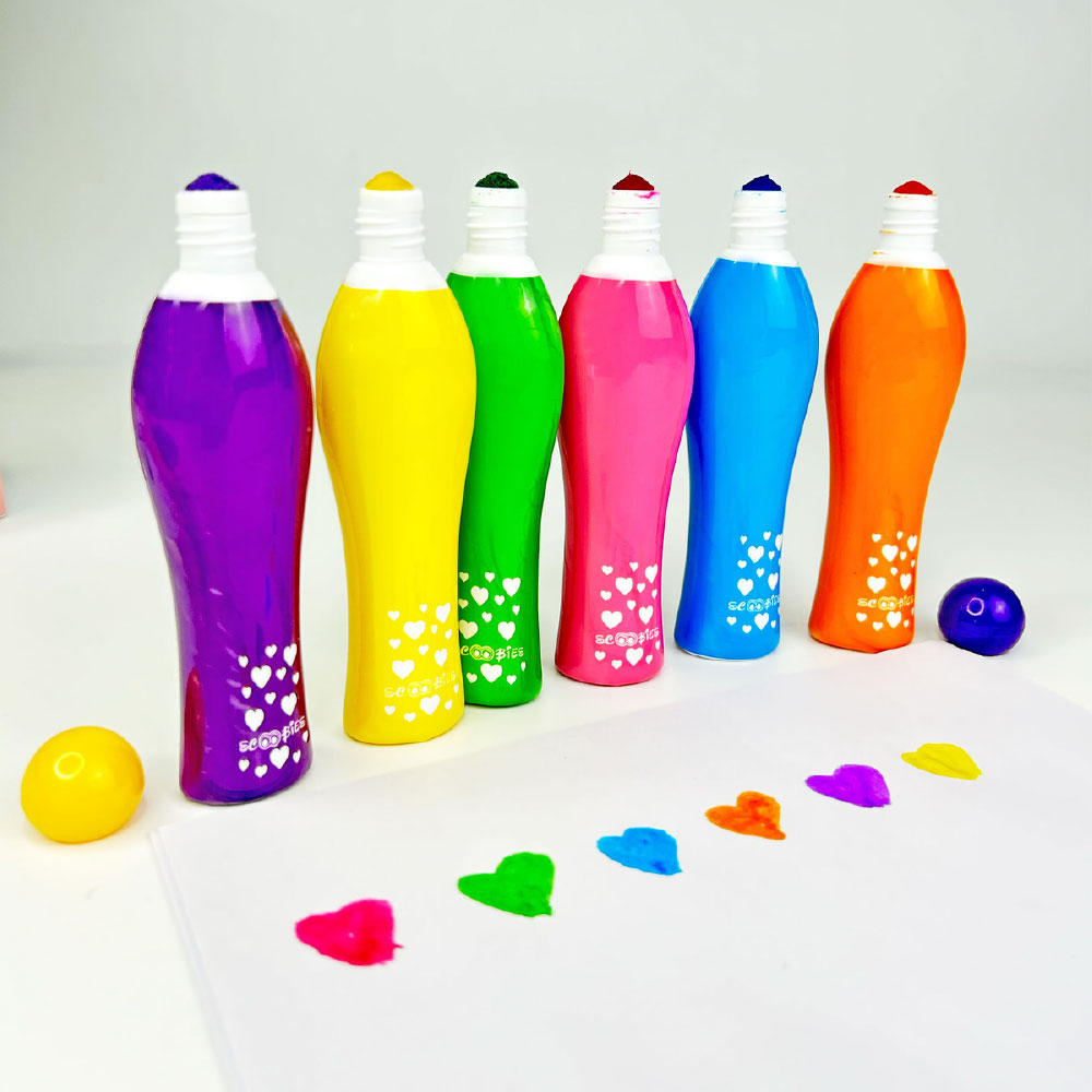 Little Fingers Hot Dot Markers(Pack Of 6)